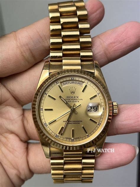rolex day date 18038 vs 18238